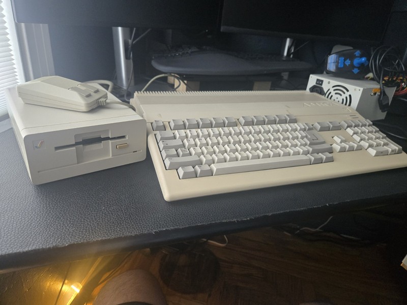 Amiga 500 System Bundle - Tested Working Tank Mouse, Ext Drive, MicroBotics RAM