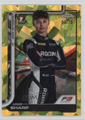 2025 Topps Chrome Sapphire Formula 1 F3 Drivers Yellow 50/75 Louis Sharp 1k2m