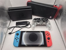 Nintendo Switch HAC-001(-01) Console Neon Red & Blue Bundle With Accessories