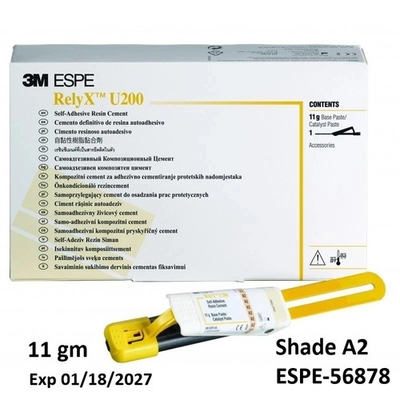#ad 3M ESPE 56878 RelyX U200 Self Adhesive Resin Cement Clicker 11 g A2 Universal $179.95