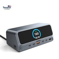 Docking Station,13 in 1 USB C Laptop Charging Station with 2.26" LCD Smart Displ