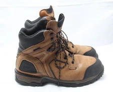 Red Wing Work Boots Mens Size 13 E2 Brown Leather Steel Toe High Vibram 2401