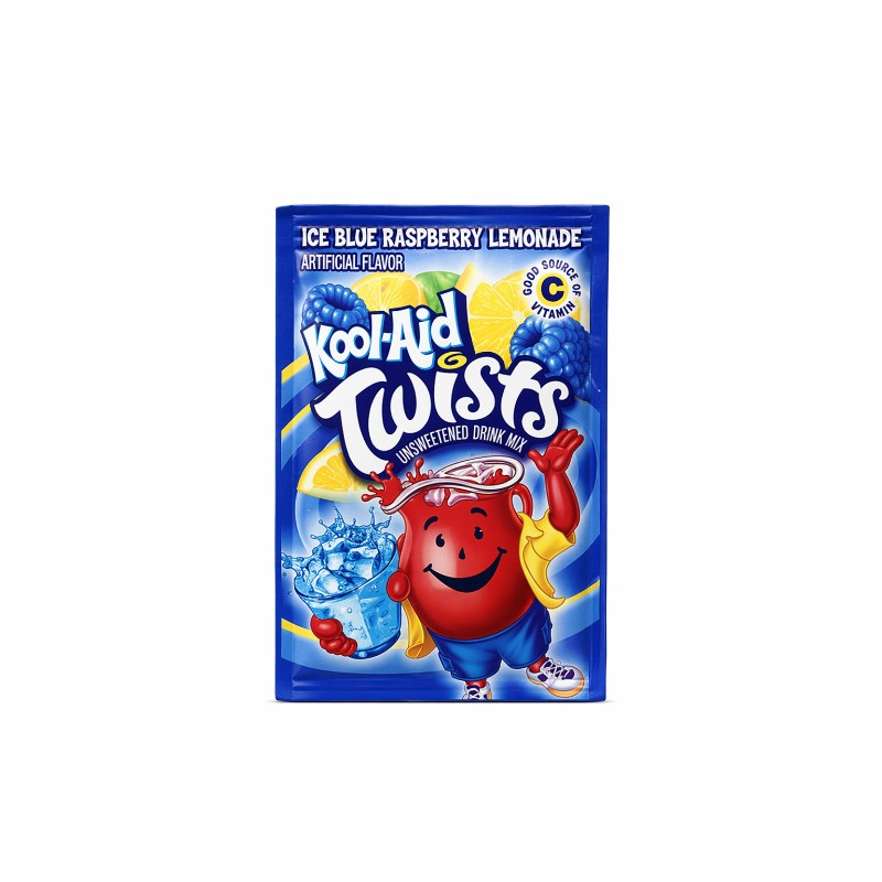 24x Kool-Aid Packets Ice Blue Raspberry Lemonade Twists Drink Mix Powder New 16 3690₽