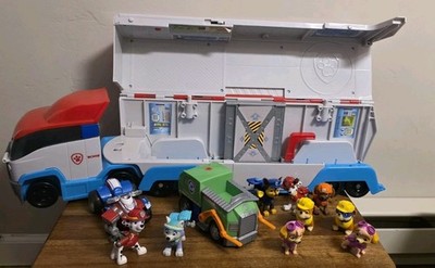 Paw Patrol Transporter Large Lot, Rocky Recycle Truck, Fire Engine, Rescue ATV 