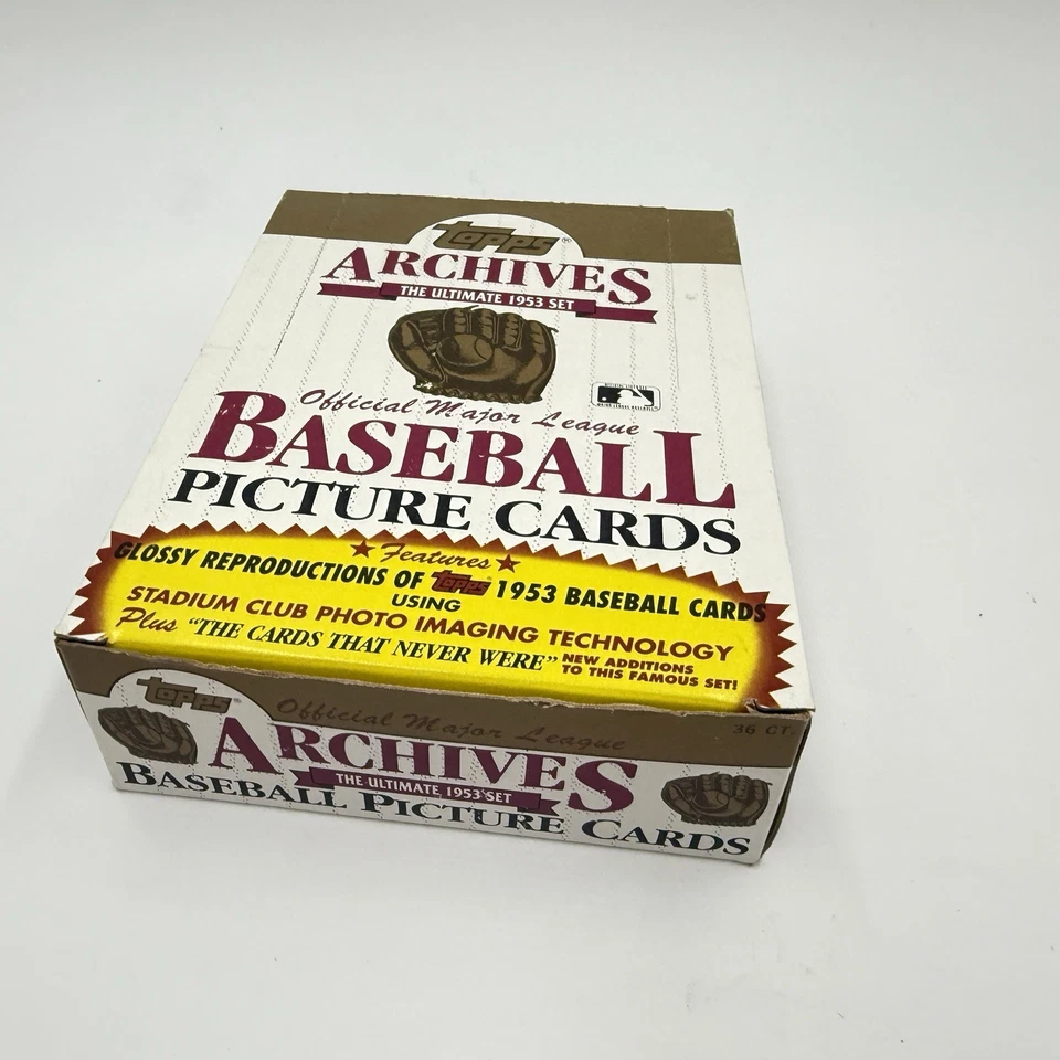 1991 Topps Archives The Ultimate 1953 Set Baseball Box 36 Factory Sealed packs - Image 4 of 4