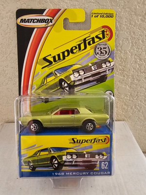 #ad Matchbox Superfast 1968 Mercury Cougar #62 P26 $10.99