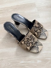 TORY BURCH 55 mm INES HEELED MULE SANDAL in Desert Dusk Roccia Size 8