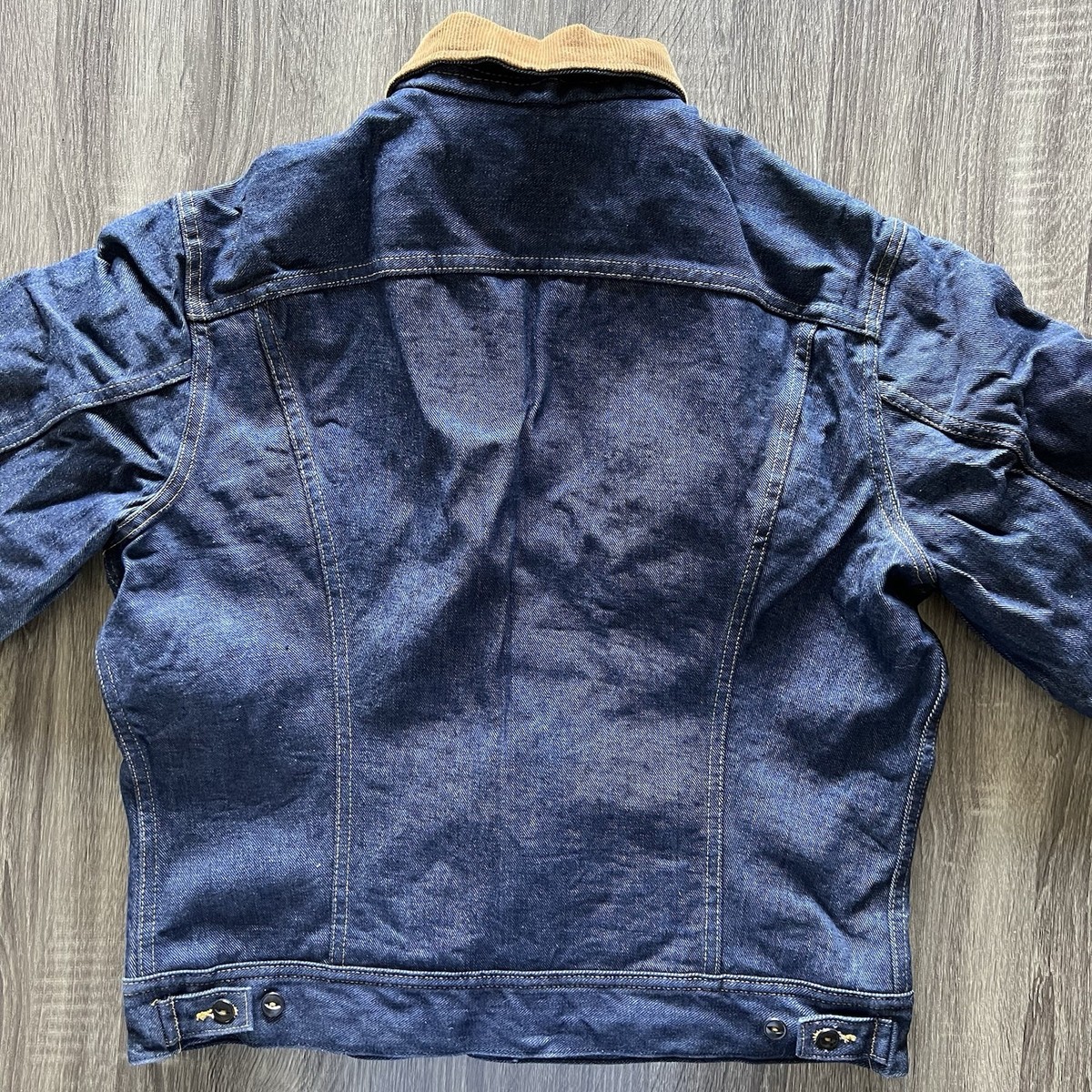 Vintage Lee Storm Rider Blanket Lined Denim Jacket Made in