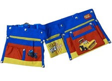 VINTAGE Bob The Builder Toy Tool Belt - Official Kids Size Red Toolbox 2011