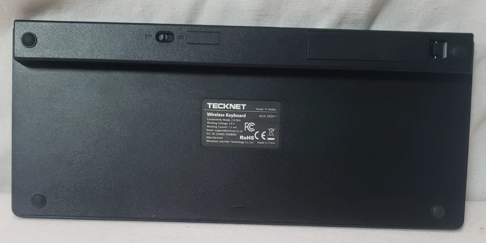 Teclado Inalámbrico TECKNET para Laptop PC Windows Mac Chrome OS, Negro Foto 2 de 4