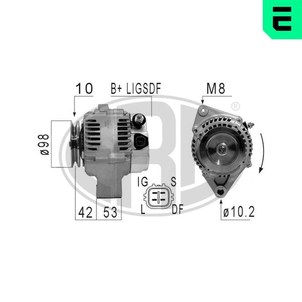 ERA Lichtmaschine Generator Lima 210846A FüR Toyota Corolla Avensis 14V Liftback-image