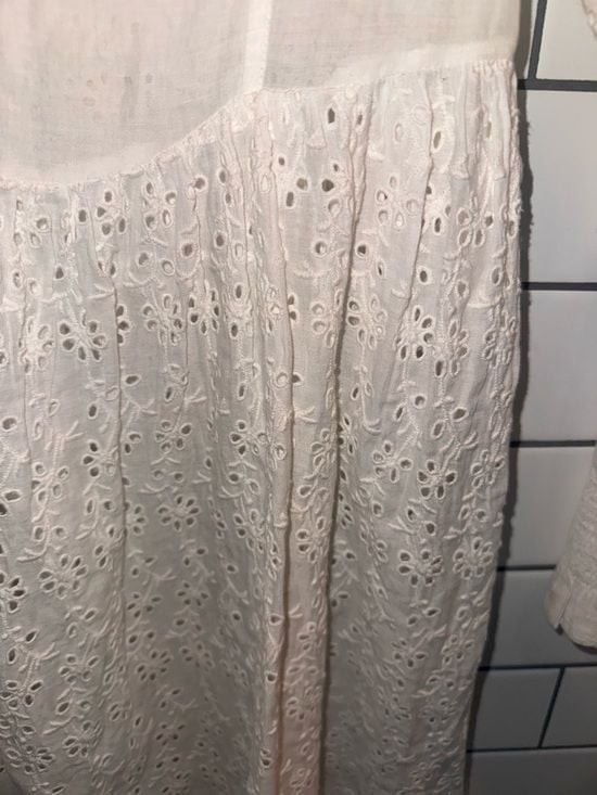 LoveShackFancy Eyelet Mini Dress (White, Size 6) NWT Lining is not included, photo 5