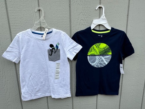 NUEVO Lote 2 Surf Baloncesto Talla S 6-7 Niños Camiseta Camiseta Azul Blanco - Imagen 1 de 5