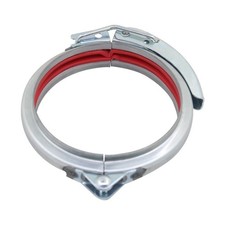 Round Duct Pipe Clamp Galvanized Steel 80mm to 300mm Quick Release Type