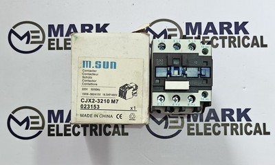 M.SUN CJX2-32 10M7 POWER CONTACTOR 32A VOLTAGE 220VAC FAST SHIPPING