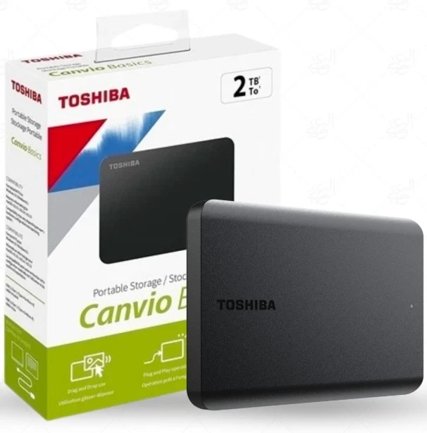 Toshiba Canvio 2TB External USB Hard Drive preloaded with 1250 movies collection - Image 2 of 4