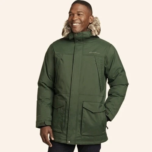 EDDIE BAUER Superior 650 Down Insulated Parka Jacket Weatheredge Dark OliveSZ - product listing photo