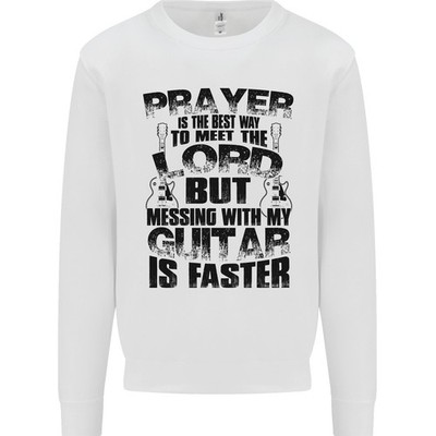 Lustig Gitarre Slogan Kinder Sweatshirt Pullover