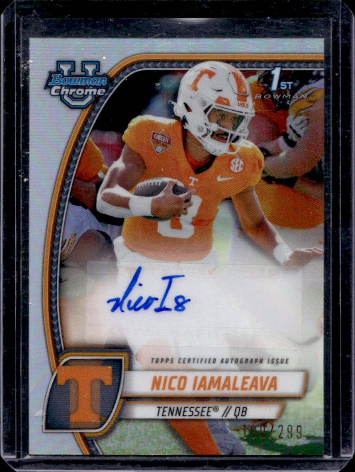 2024 Bowman Chrome U Nico Iamaleava Prospect Auto Refractor #/299