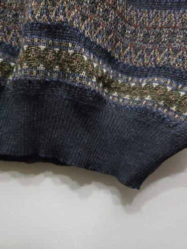 Vtg Tricots St Raphael Sweater Vest Merino Virgin Wool Golf Preppy Argyle XXL - Picture 8 of 9