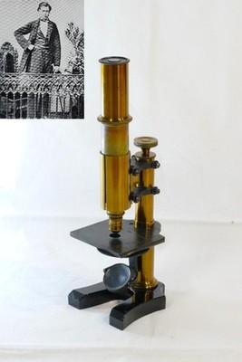 Antique Ernst Leitz Stand V Microscope 1873 Early Rare Wetzlar