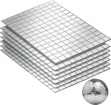 1050 PCS Disco Ball Tiles, 10 X 10 Mm Self-Adhesive Disco Tapes for DIY Craft De