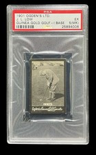 1901 ogden’s ltd #0 j.l. low rc; guinea gold I base golf PSA 5 MK