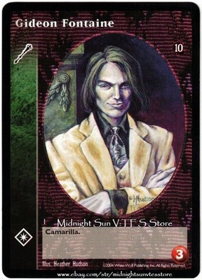 Gideon Fontaine Ventrue Tenth Anniversary V:TES VTES Vampire CCG