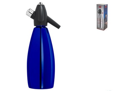 Selz Isi Edelstahl Siphon Farbe Blau lt 1. Edelstahlflasche