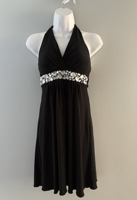 Vintage Y2K Halter Dress Size Small Babydoll Fairy Witchy Whimsy HOMCO Prom *