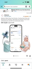 Babytone S2 Monitor Baby's Heart Rate and Oxygen Level Baby Sleep Monitor