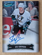2007 Upper Deck Parkhurst STU GRIMSON AUTO AUTOGRAPH Card #23 ANAHEIM DUCKS