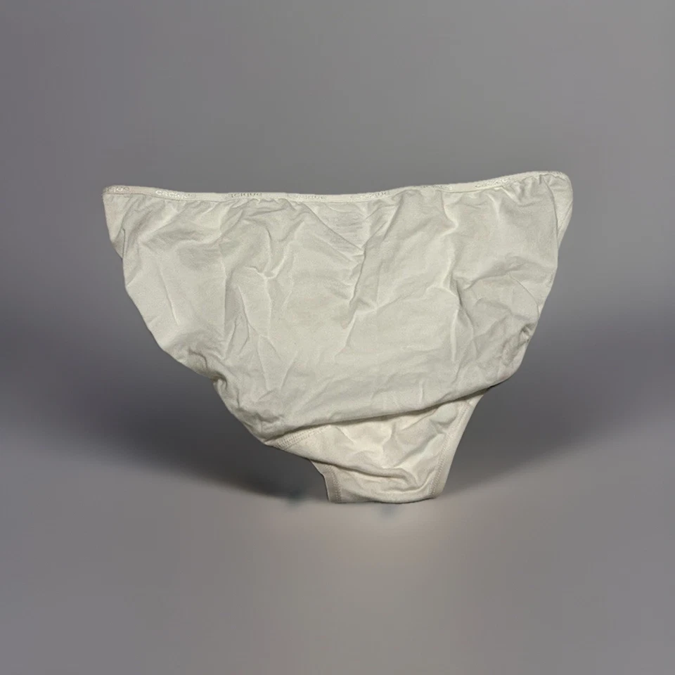 NWT Cacique Lane Bryant 14/16 White Smooth Comfort String Bikini Cotton Blend - Image 2 of 3