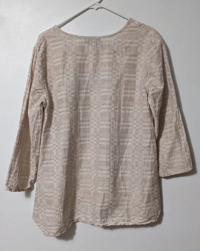 Top Fenini Mezcla Lino con Bolsillo M Foto 3 de 4