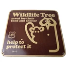 Vintage Wildlife Tree Owl Porcelain Sign - U.S. Forest Service Habitat Sign