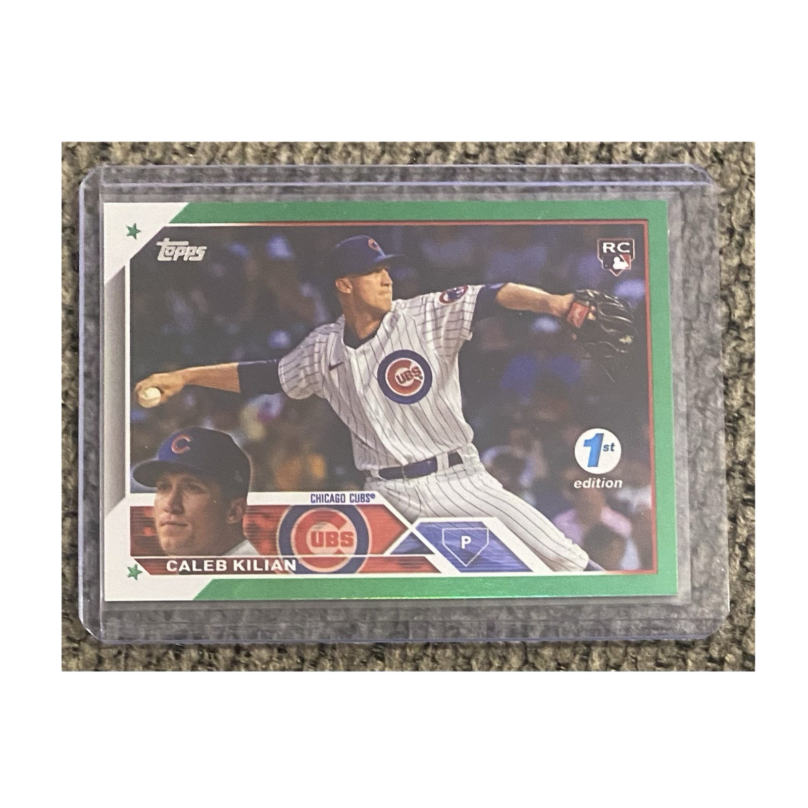 Topps Series 1 2023 Green Foil Rookie 1st Edition #69 Caleb Kilian Cubs /150