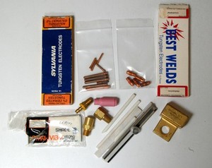TIG Welding Stuff Tungsten Electrodes and Some Miscellaneous Parts