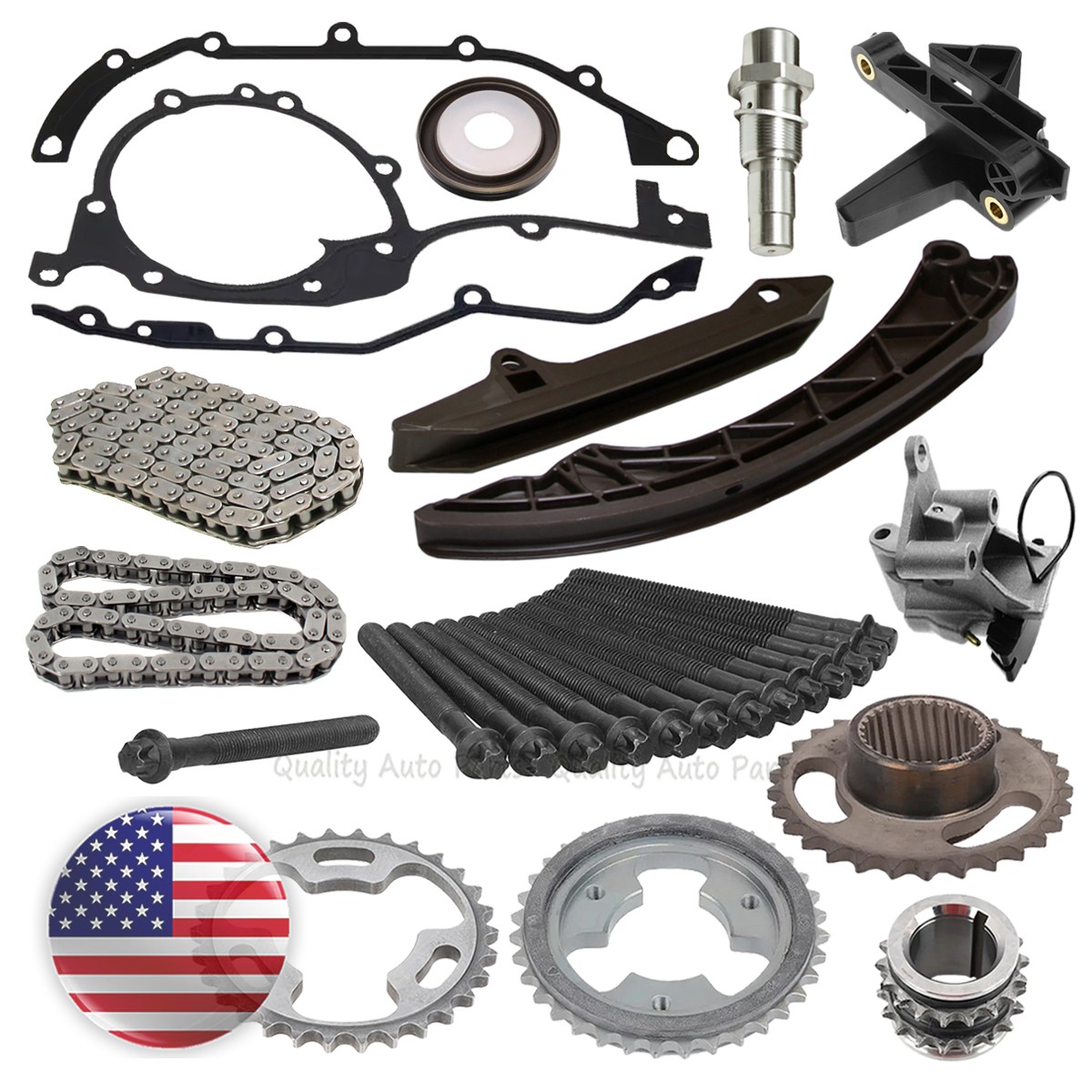 Timing Chain Kit Cylinder Head Bolt For Rolls-Royce Silver Seraph BMW Z3 Z4 3.0L