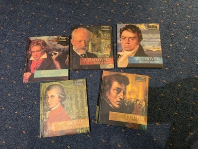 Classic Composers CD Collection X5. Mozart Chopin Beethoven Tchaikovsky.