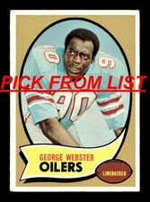 1970 Topps Football #3-259 VG-EX Pick From List All PICTURED y5 y7
