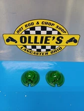 BULLET LIGHT GLASS LENSES GREEN HARLEY GUIDE REPLACEMENT 40 CHEVY P-H7 R8-50-1