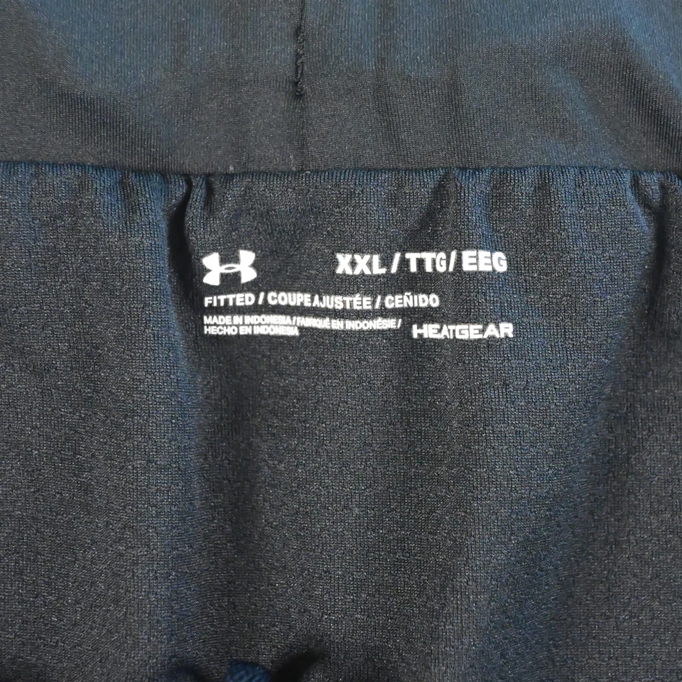 Pantalones Cortos Under Armour 2XLx7" Negros Camuflaje Forrados Correr Atléticos Para Hombre Foto 2 de 4