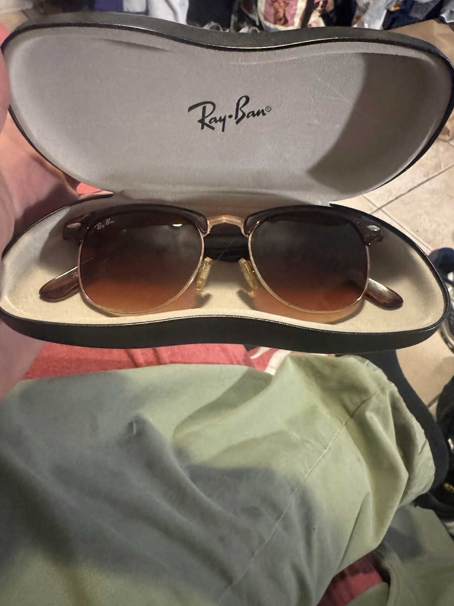ray ban sunglasses clubmaster tortoise Gold JFK Classic  display picture 3