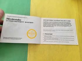 Breakthru Break Thru - Nintendo NES - Instruction Manual Booklet Only
