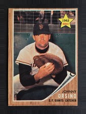 1962 Topps #377 Johnny Orsino - Rookie Card - San Francisco Giants  EX-NM. rookie card picture