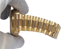 Rolex Day-Date President 18k Yellow Gold Champagne Diamond 36mm Watch '84 18038 7