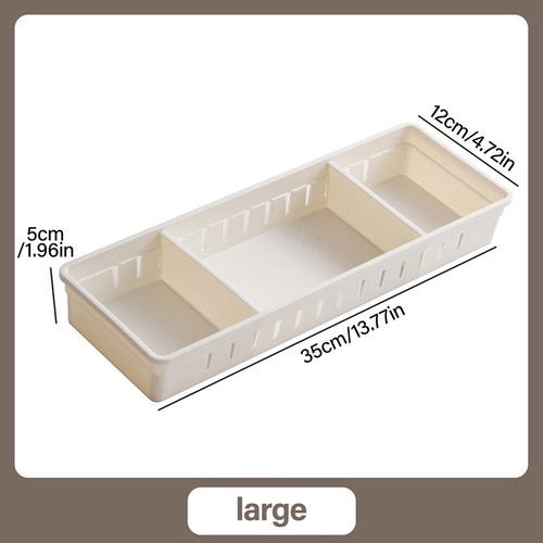 1-4X Desk Drawer Organizer Tray With Adjustable Divider Multidrawers For Makeups - Picture 9 of 11