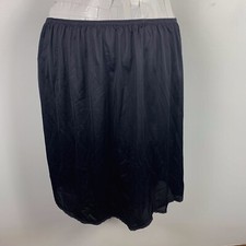 Vanity Fair Womens Slip Sz 3XL Black 24" Length Intimates Lingerie NEW