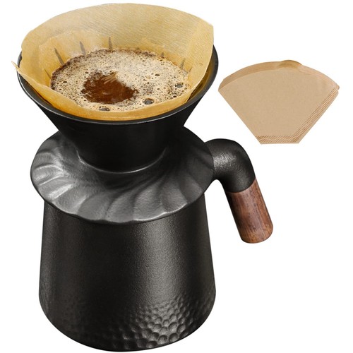 PARACITY Pour Over Coffee Maker Set with Permanent 60° Angled VShaped