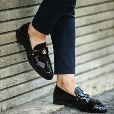 HOT Loafers Wedding Shoes Men Black Wedding Shoes Men